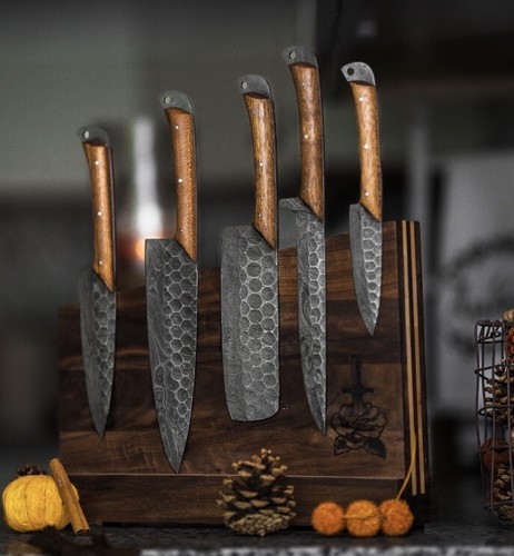 Handmade damascus steel chef - damascus,