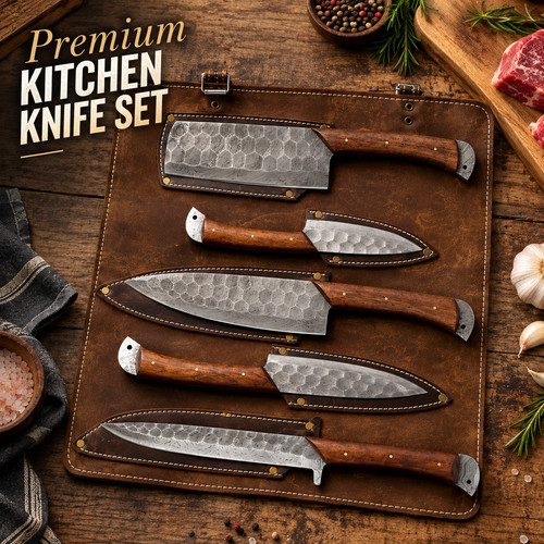Piece chef knife set kitchen - piece,